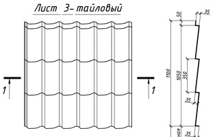 Лист QueenTile 3-тайловый Лист QueenTile 3-тайловый